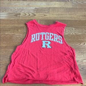 Redshirt Rutgers medium red sleeveless flowy ultrasoft tank top